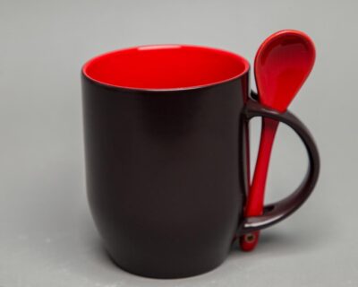 Color Mug With Spoon - Image 5