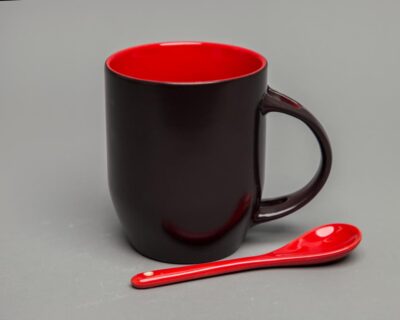 Color Mug With Spoon - Image 8
