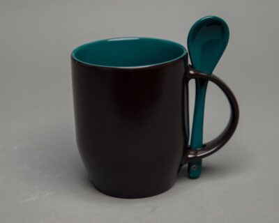 Color Mug With Spoon - Image 9